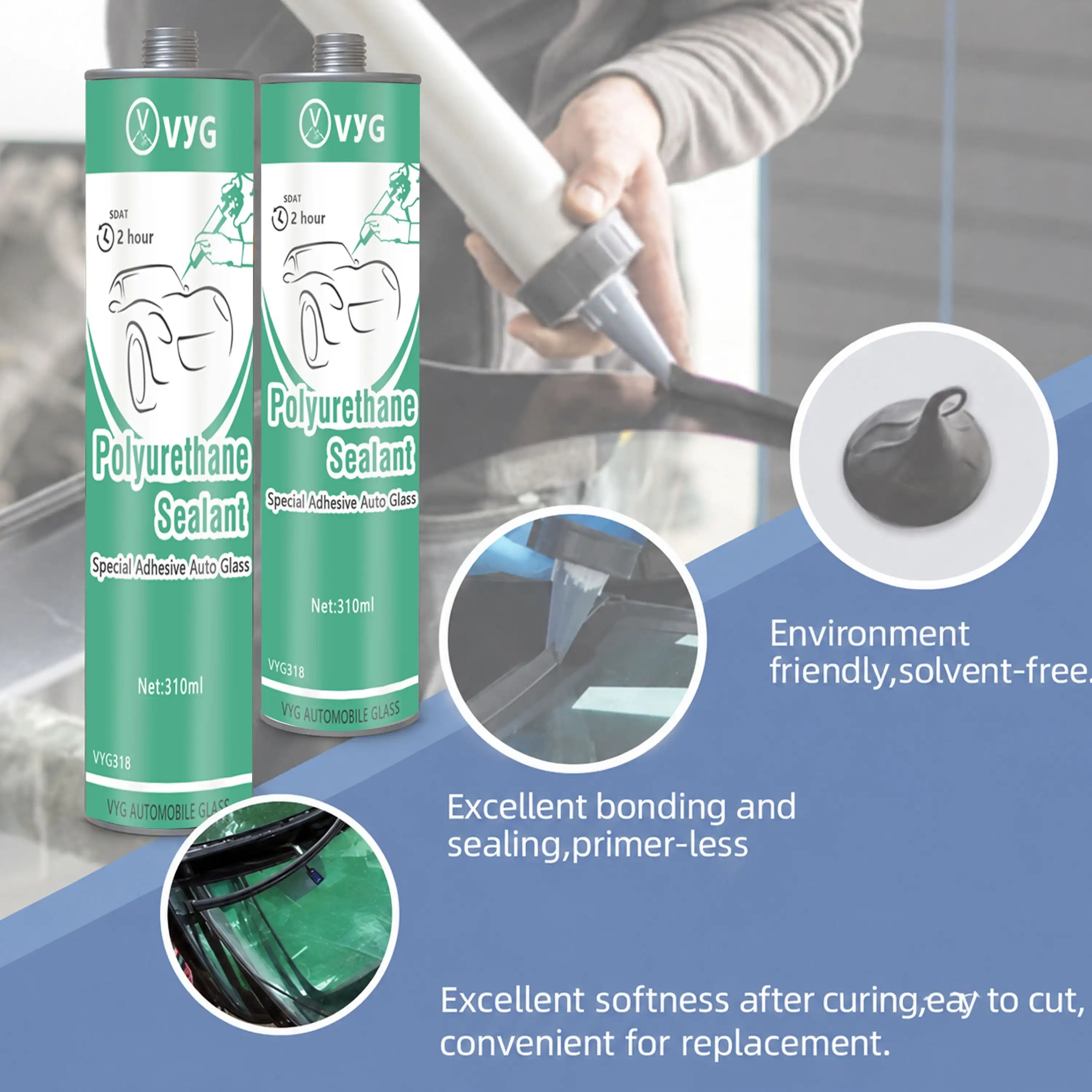 PU auto glass sealant high strength