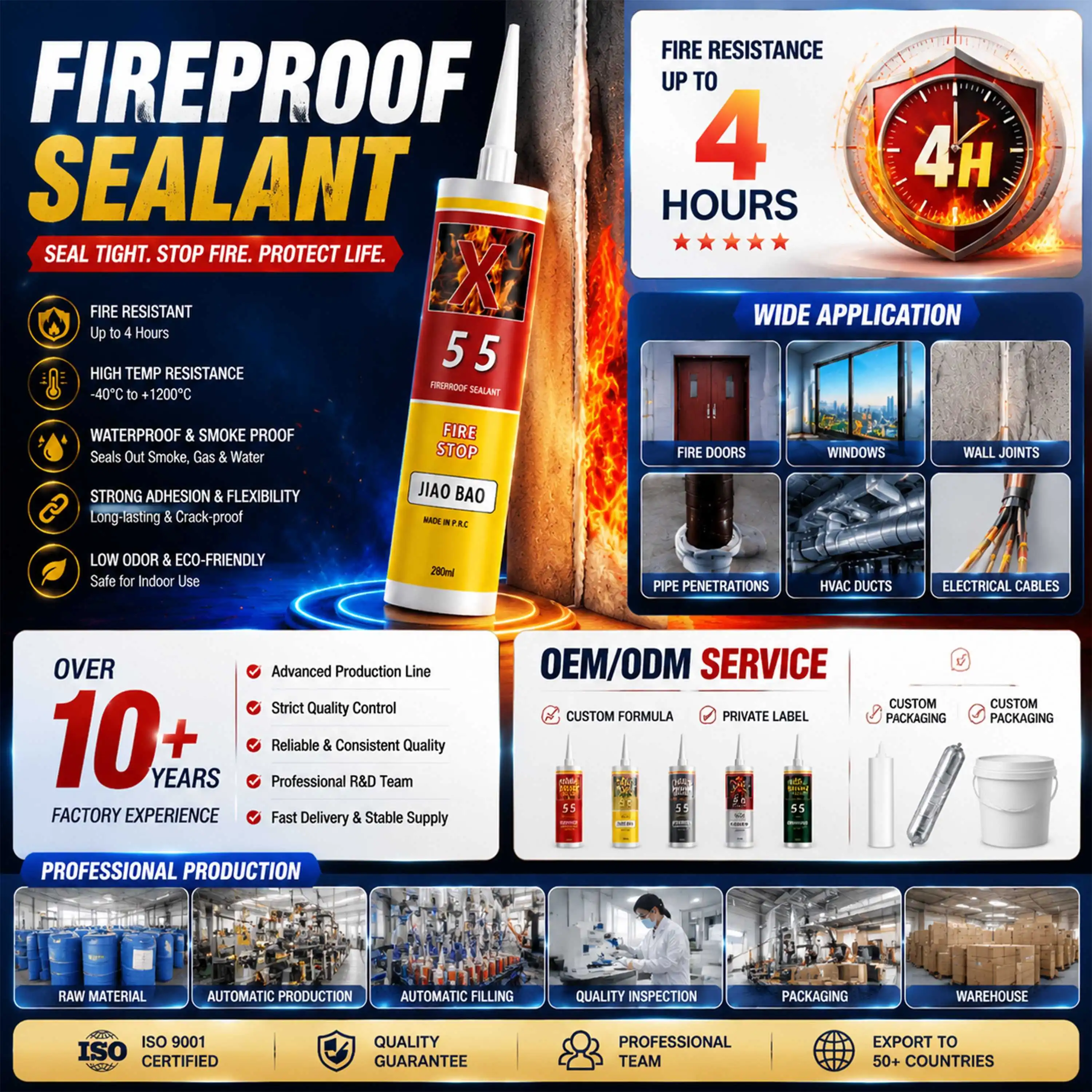 fireproof neutral silicone sealant fireproof neutral silicone sealant