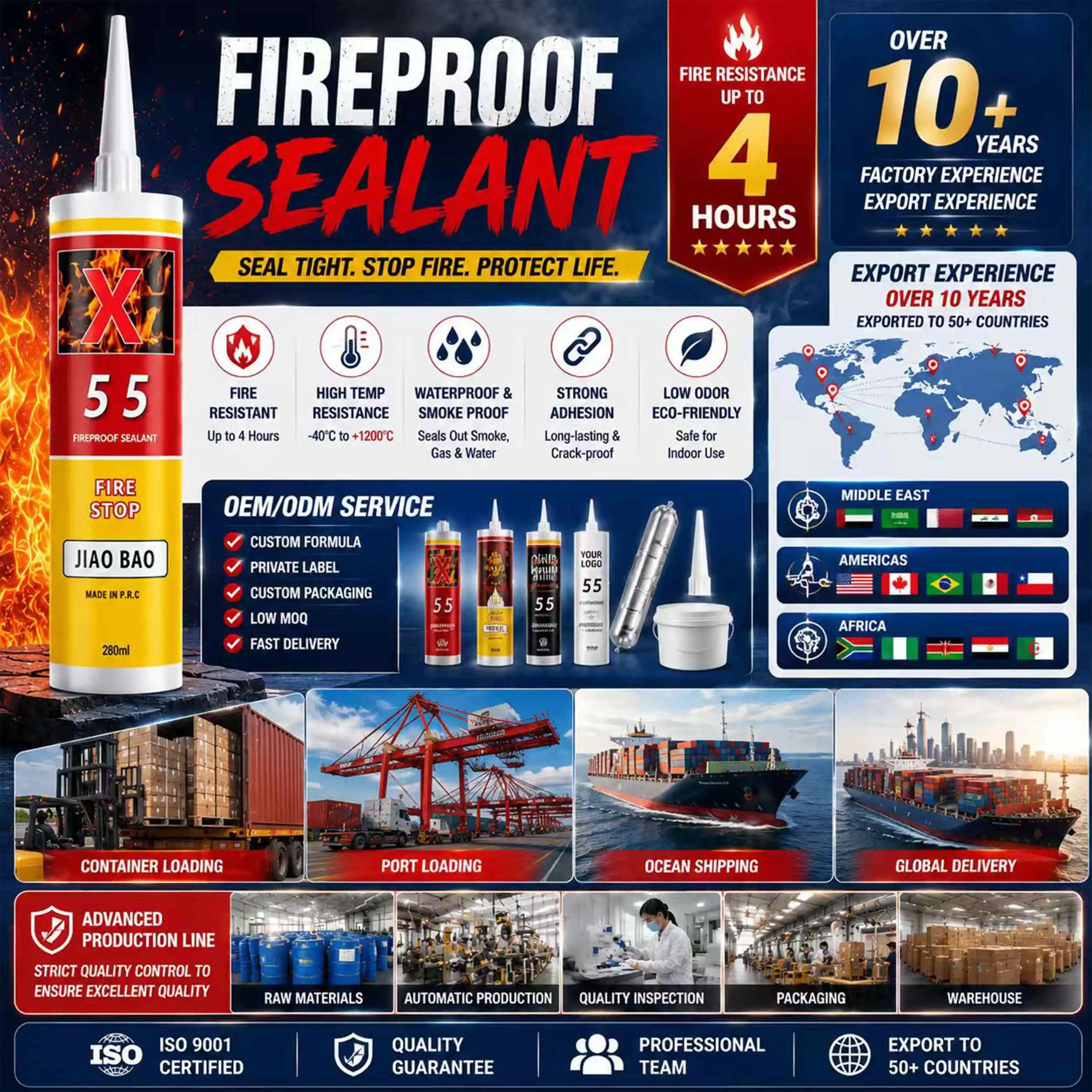 fireproof building silicone sealant