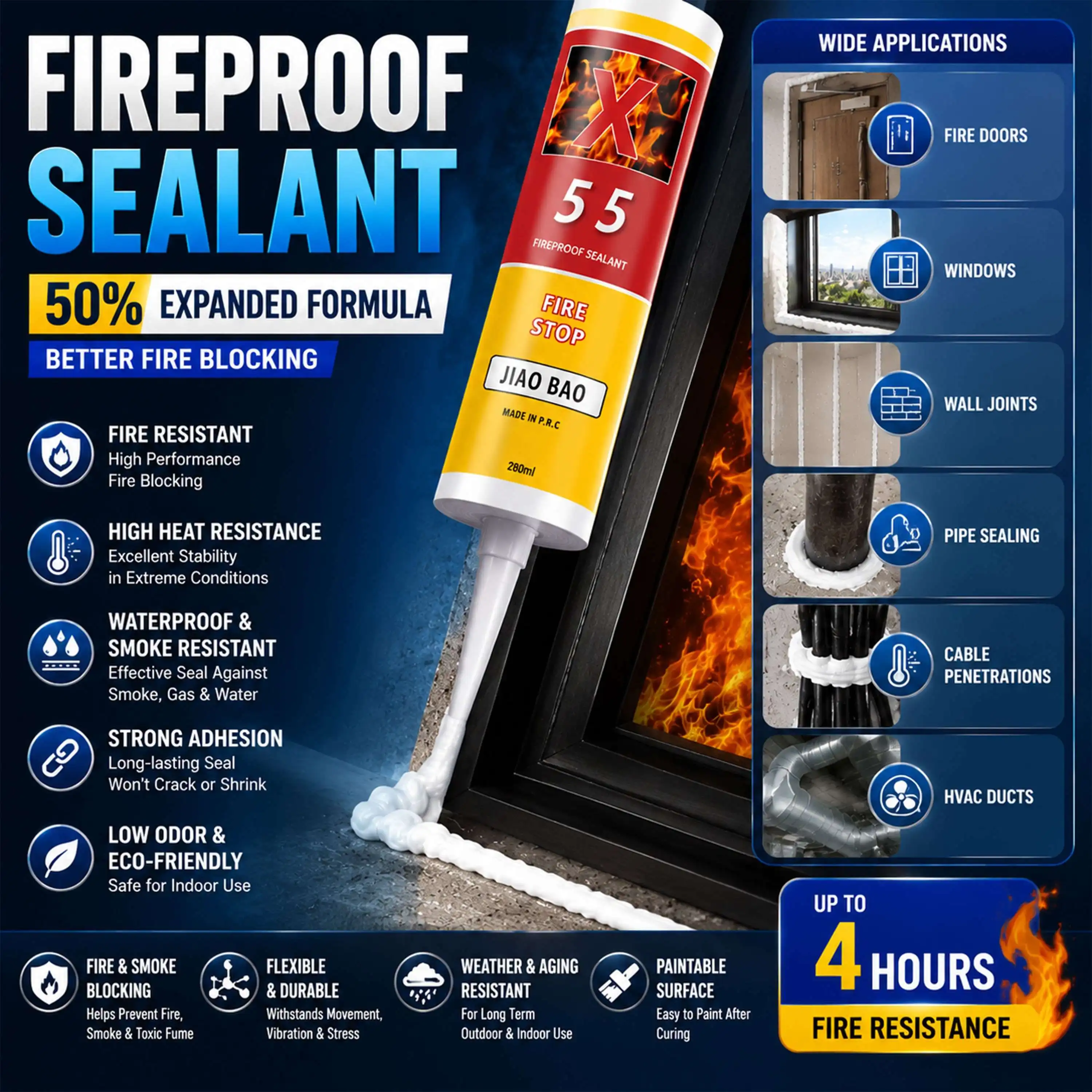 fireproof neutral silicone sealant fireproof neutral silicone sealant