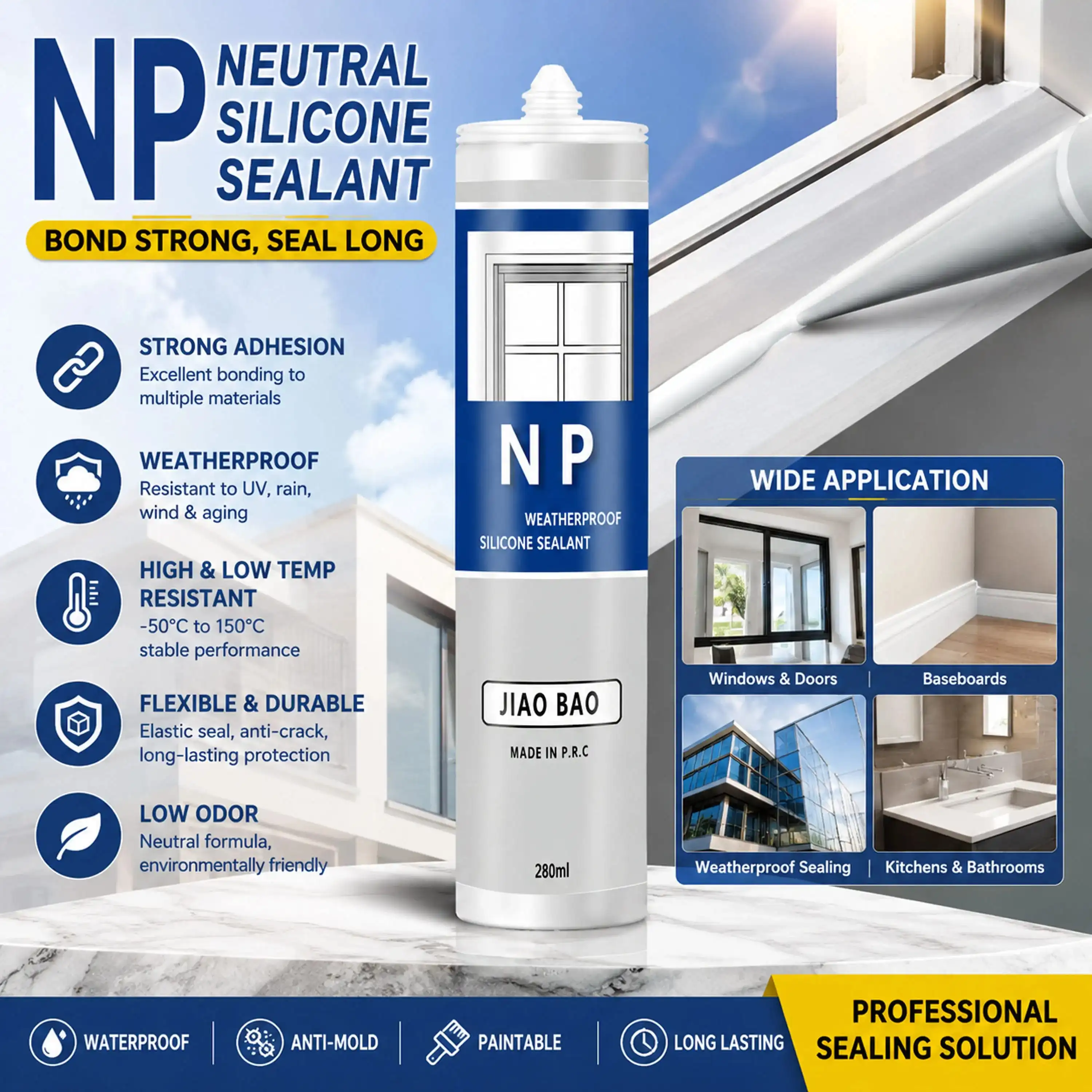 NP Silicone Sealant Non-Corrosive Type