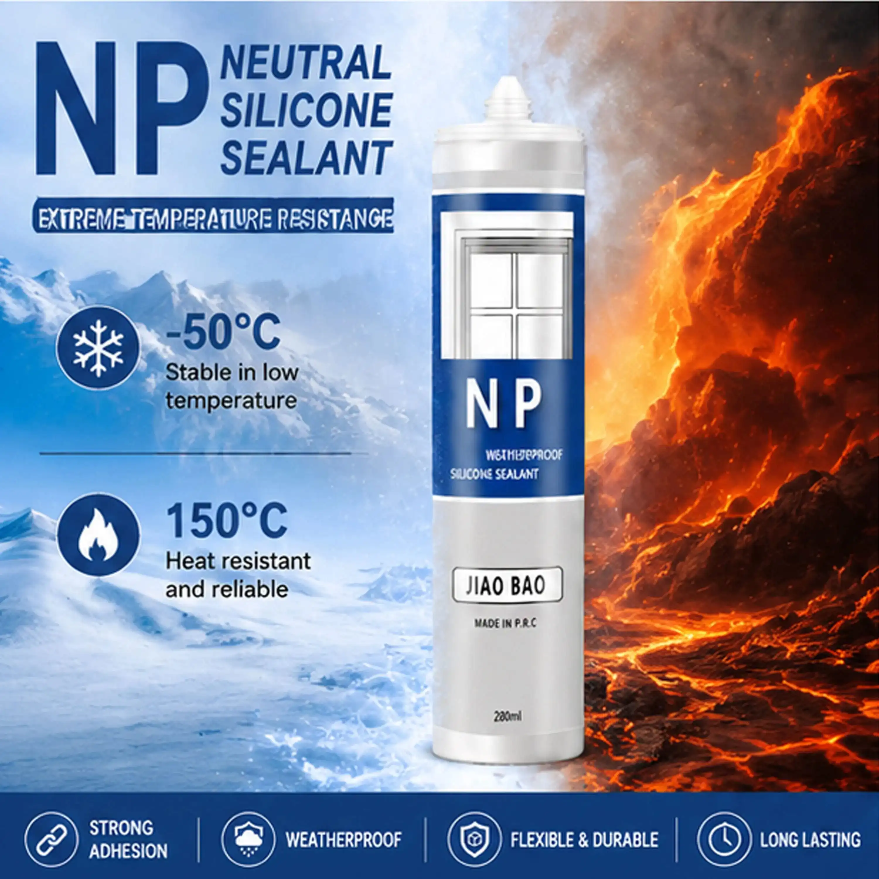 neutral cure clear silicone sealant