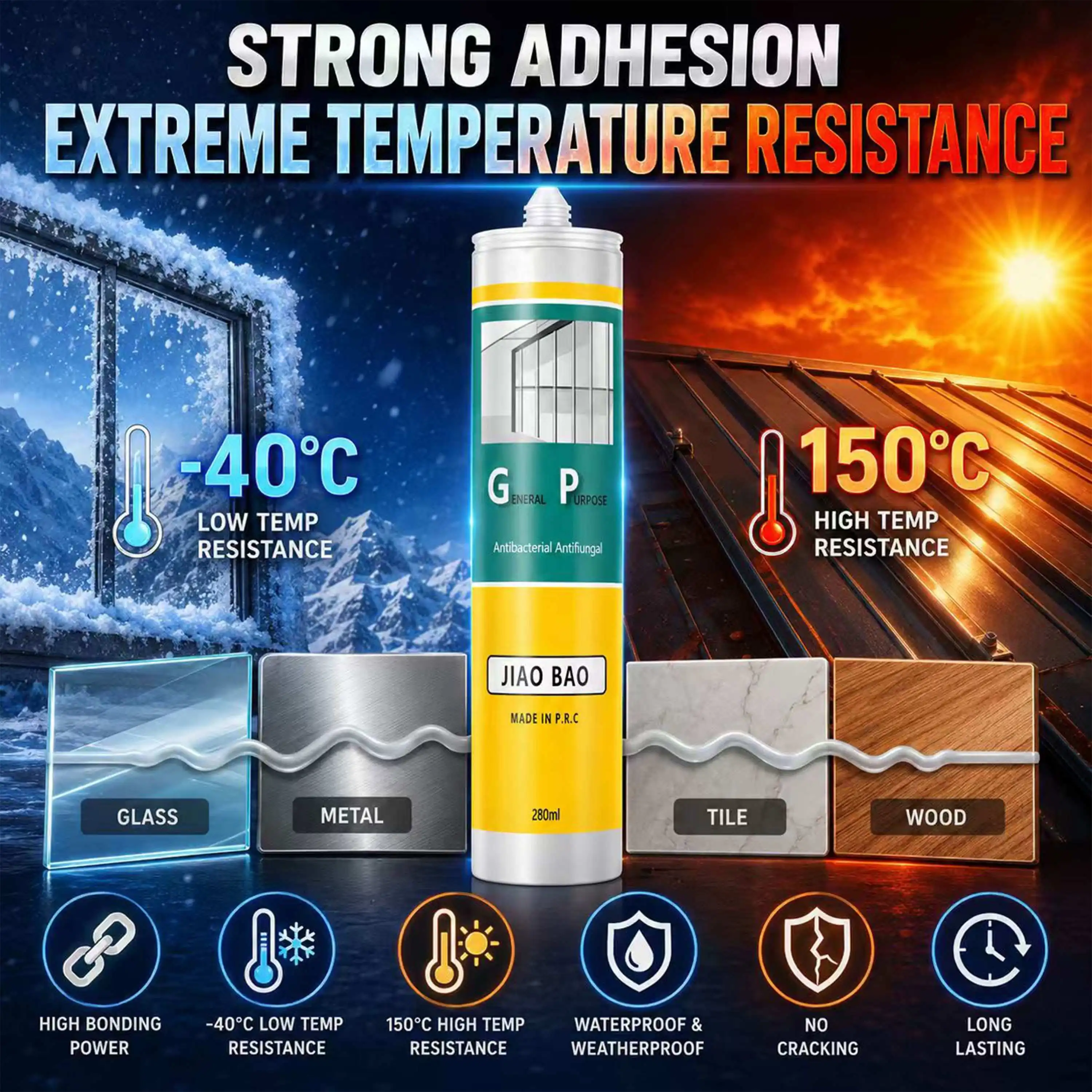 GP Acetic Silicone Sealant for Construction