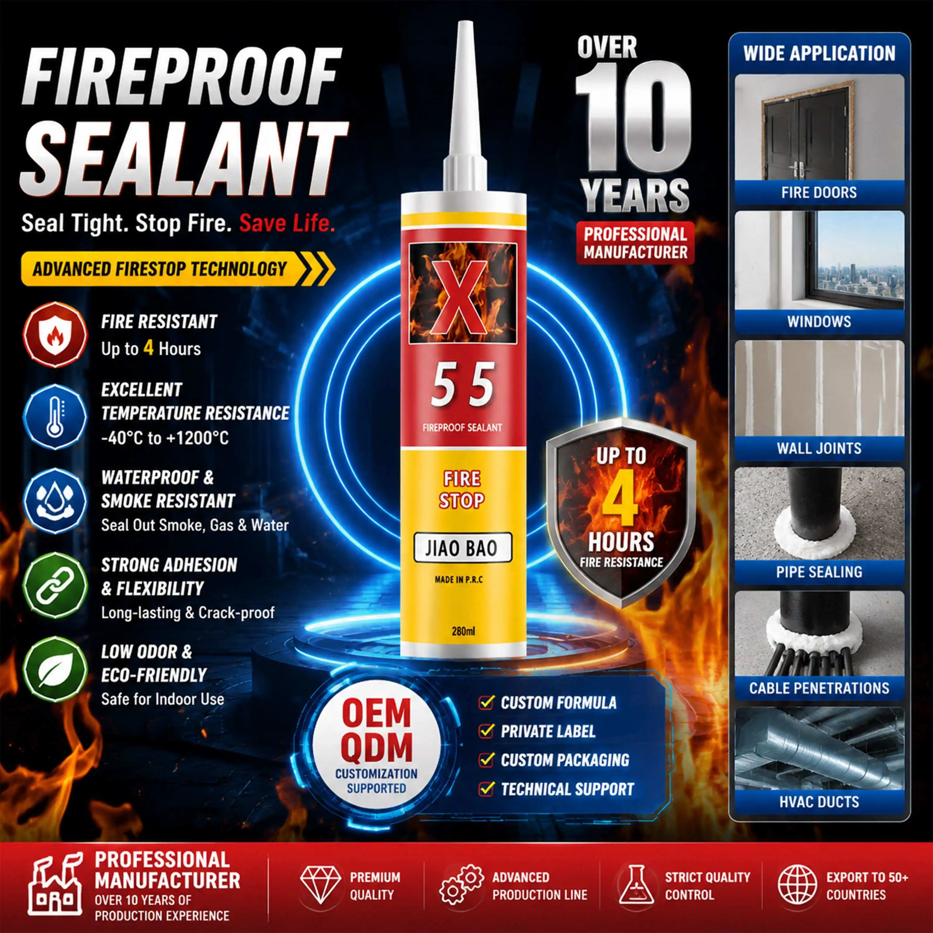 Firestop Silicone Sealant Firestop Silicone Sealant