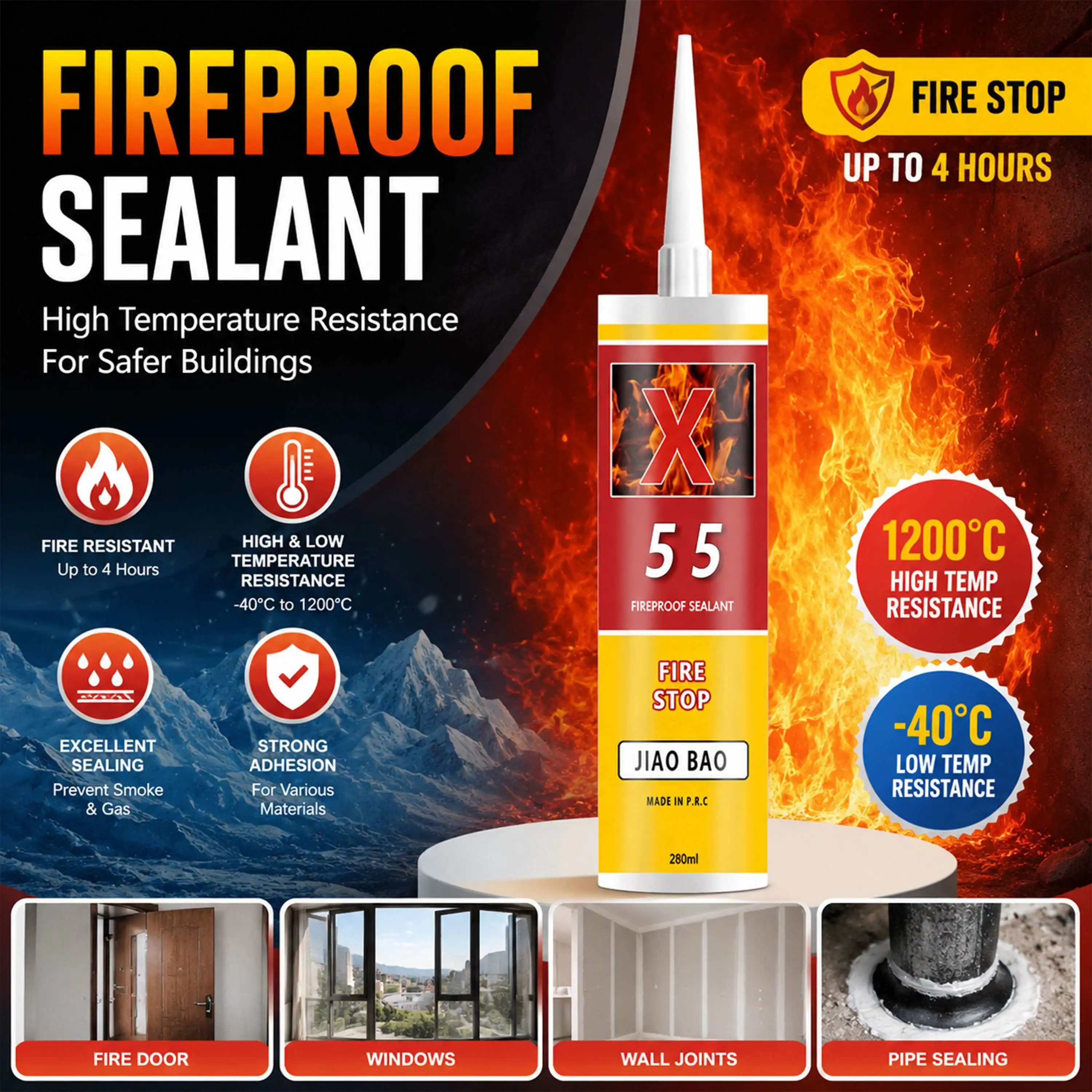 Firestop Silicone Sealant Firestop Silicone Sealant