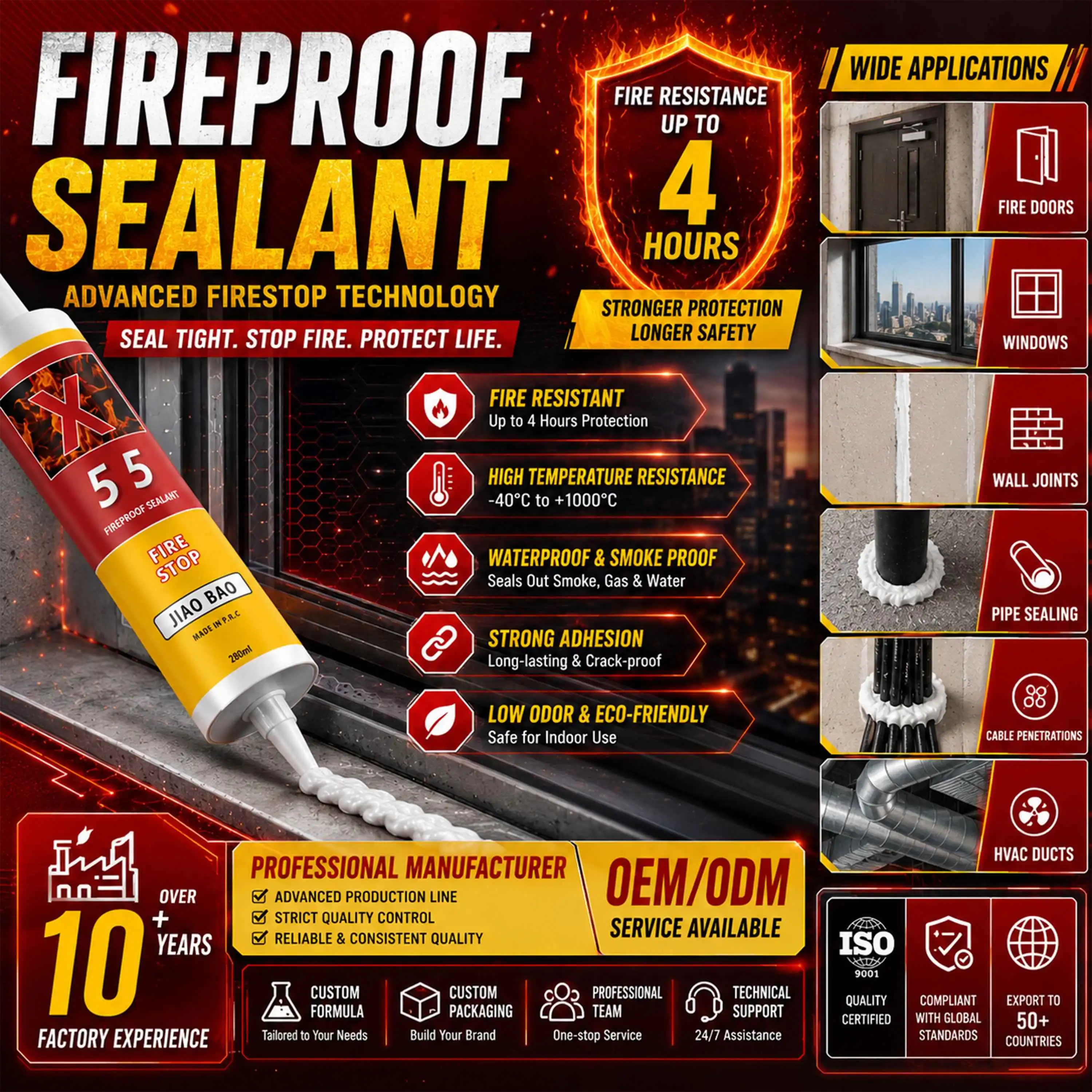 Fireproof Silicone Sealant Fire Rated Fireproof Silicone Sealant Fire Rated