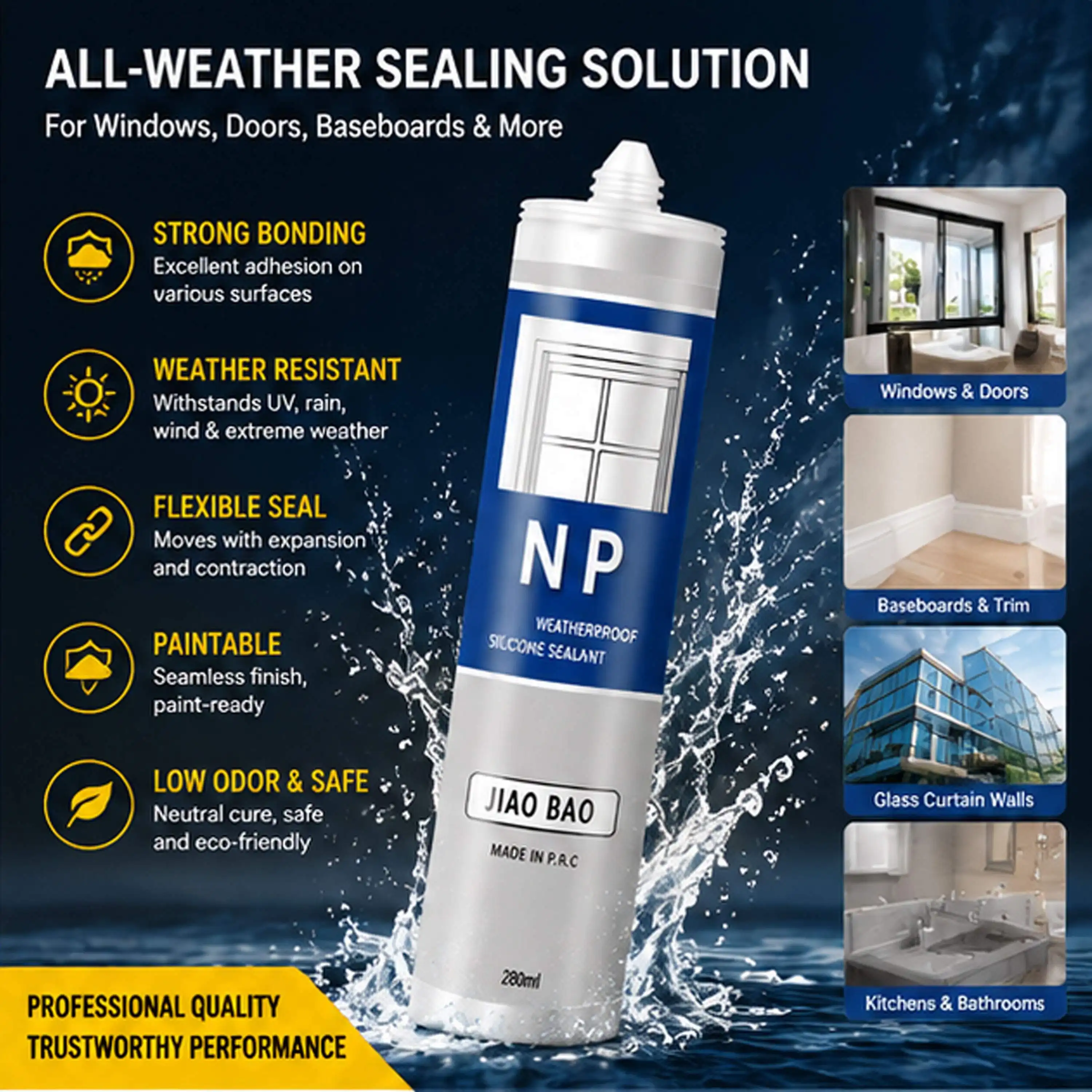 NP Weatherproof Silicone Sealant for Facade NP Weatherproof Silicone Sealant for Facade