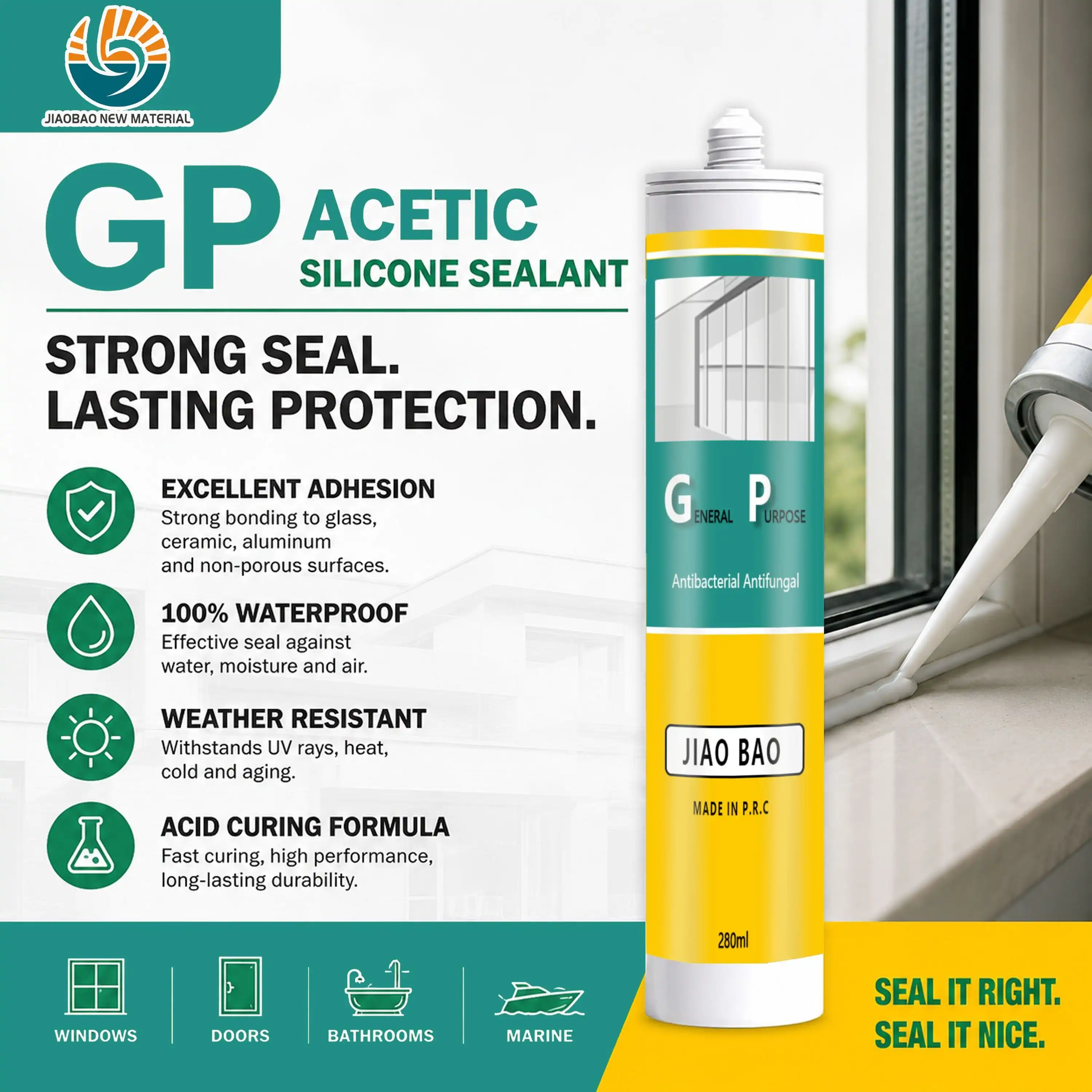 GP acetic silicone sealant for construction GP acetic silicone sealant for construction