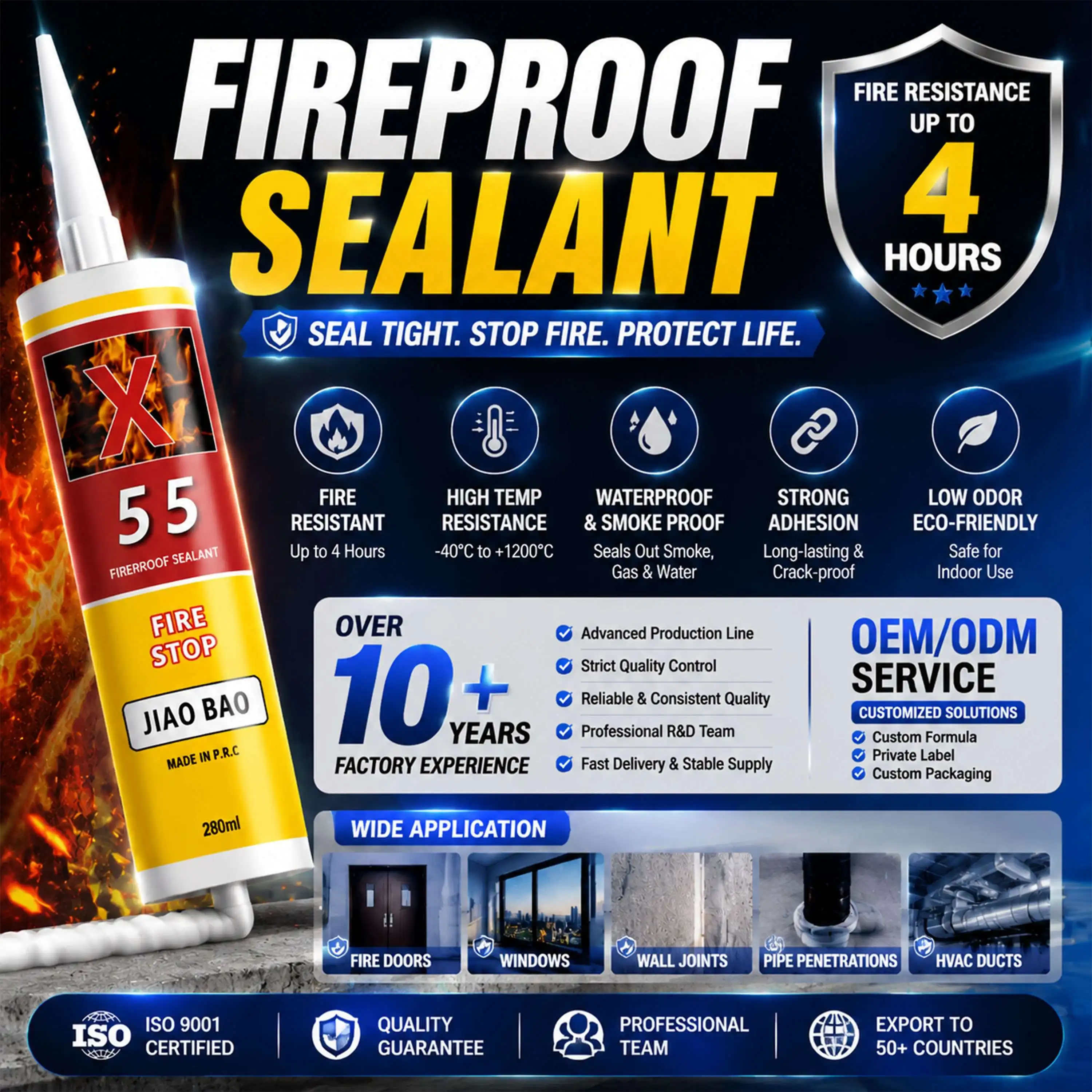 Firestop Silicone Sealant