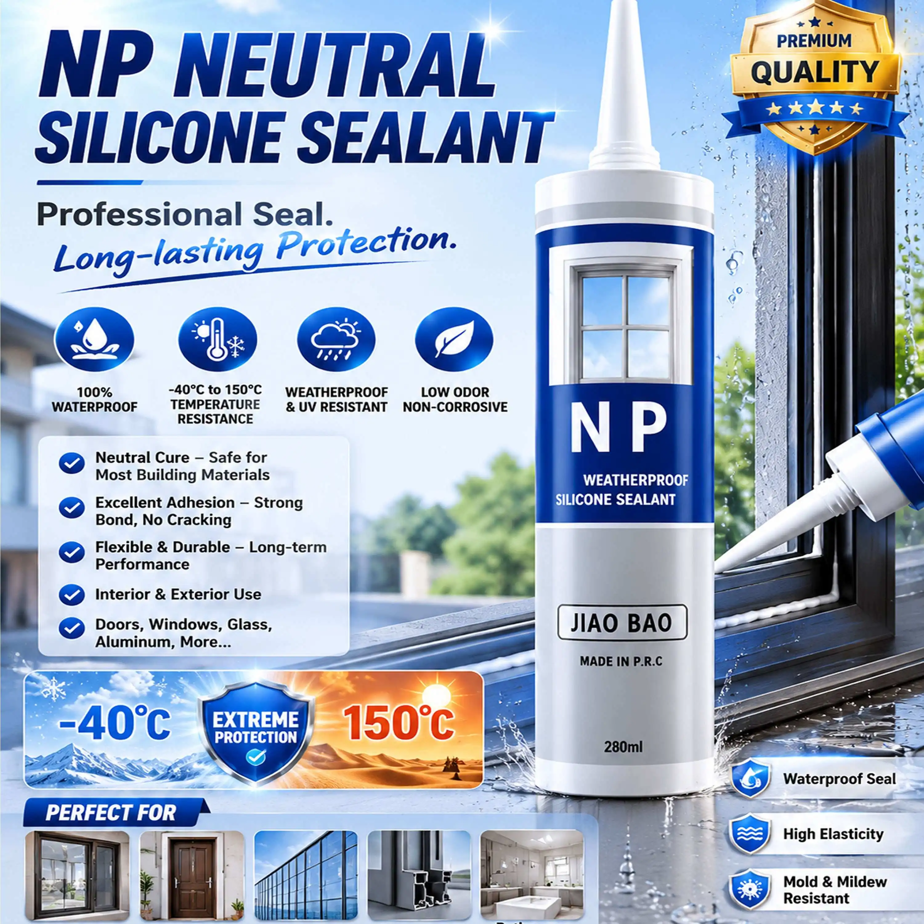 NP Silicone Sealant Non-Corrosive Type