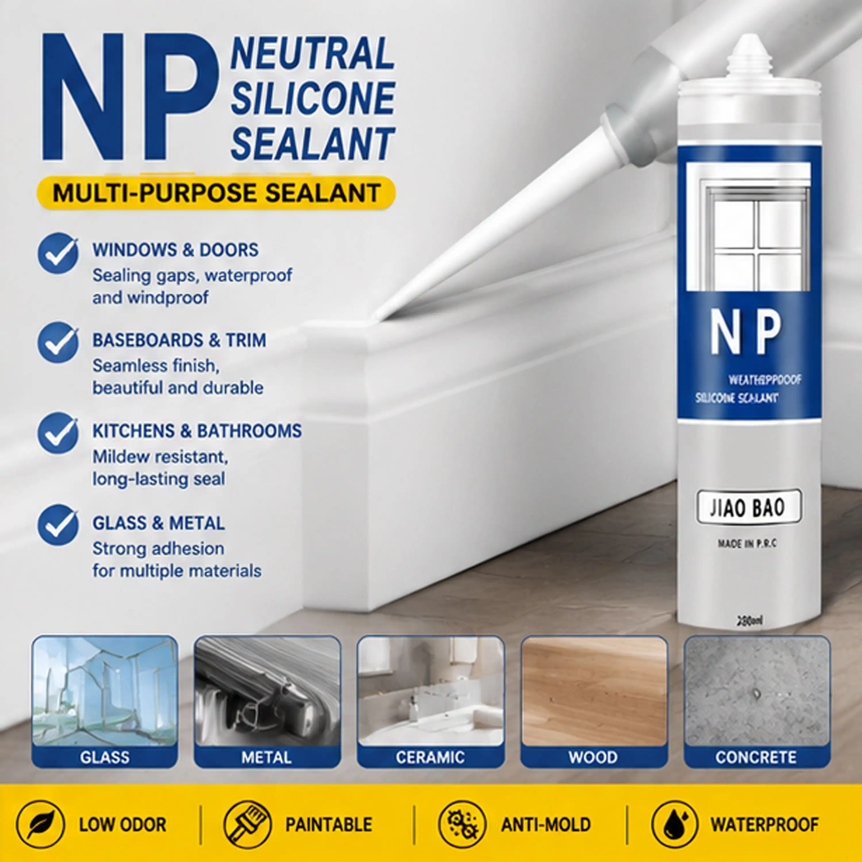 NP Silicone Sealant Non-Corrosive Type