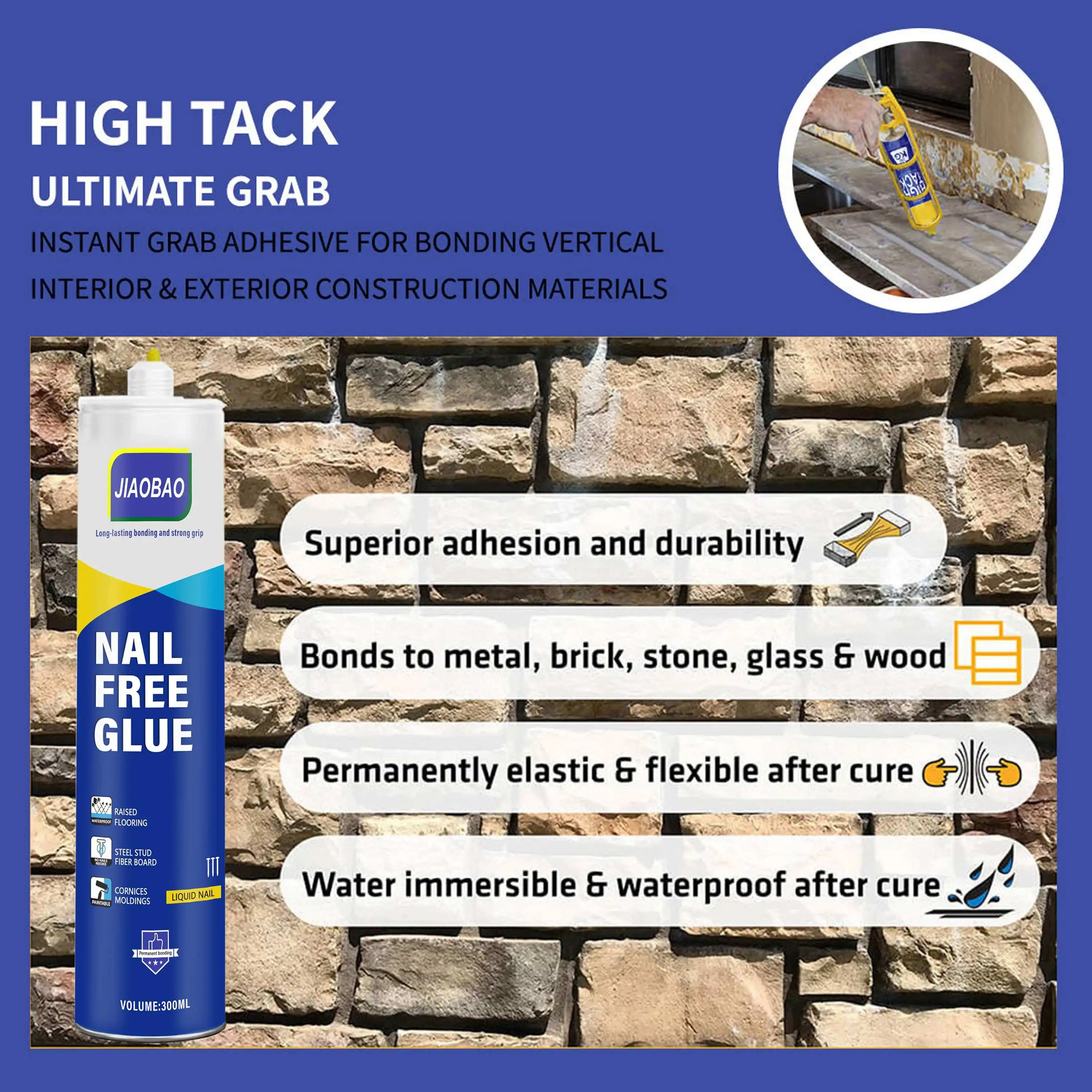 Nail Free Glue for Wood & Metal