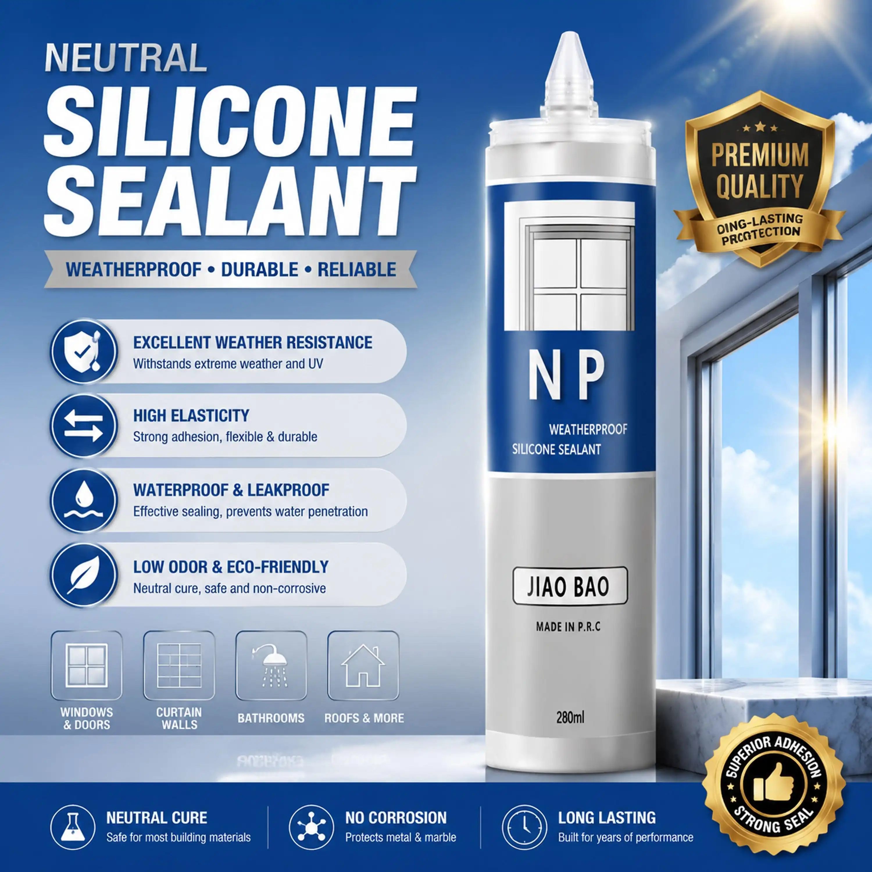 NP building grade silicone sealant