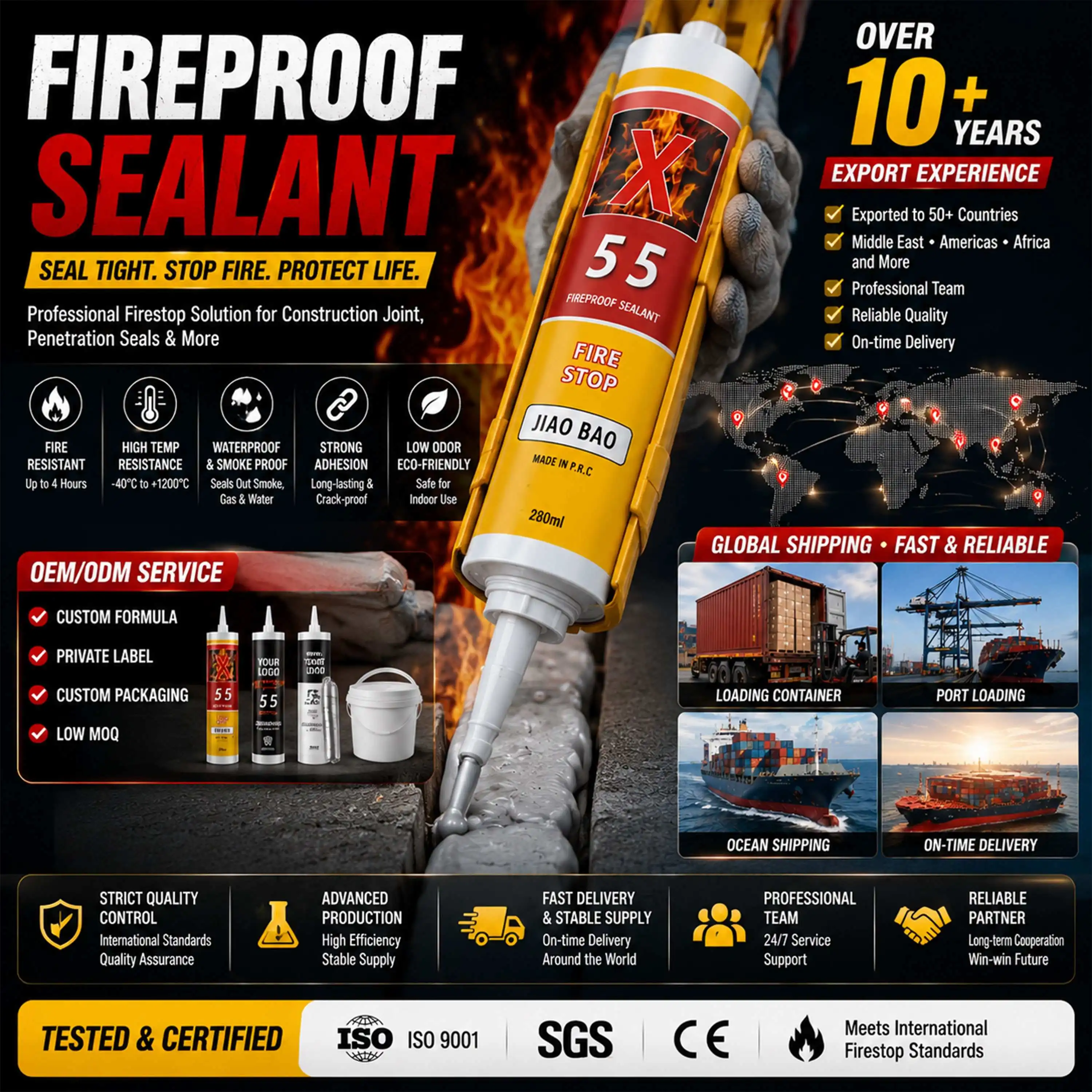 fire resistant silicone sealant