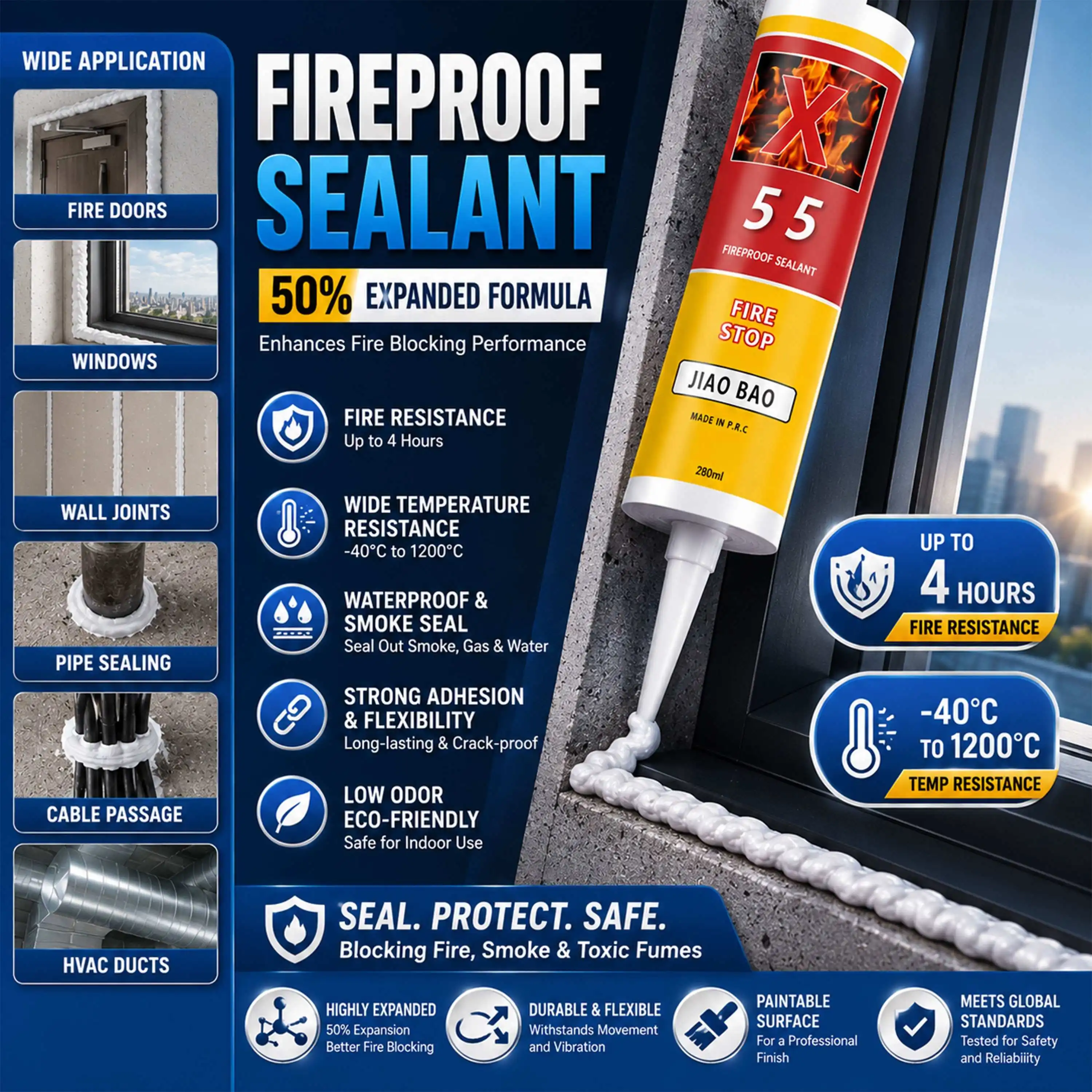 fire resistant silicone sealant