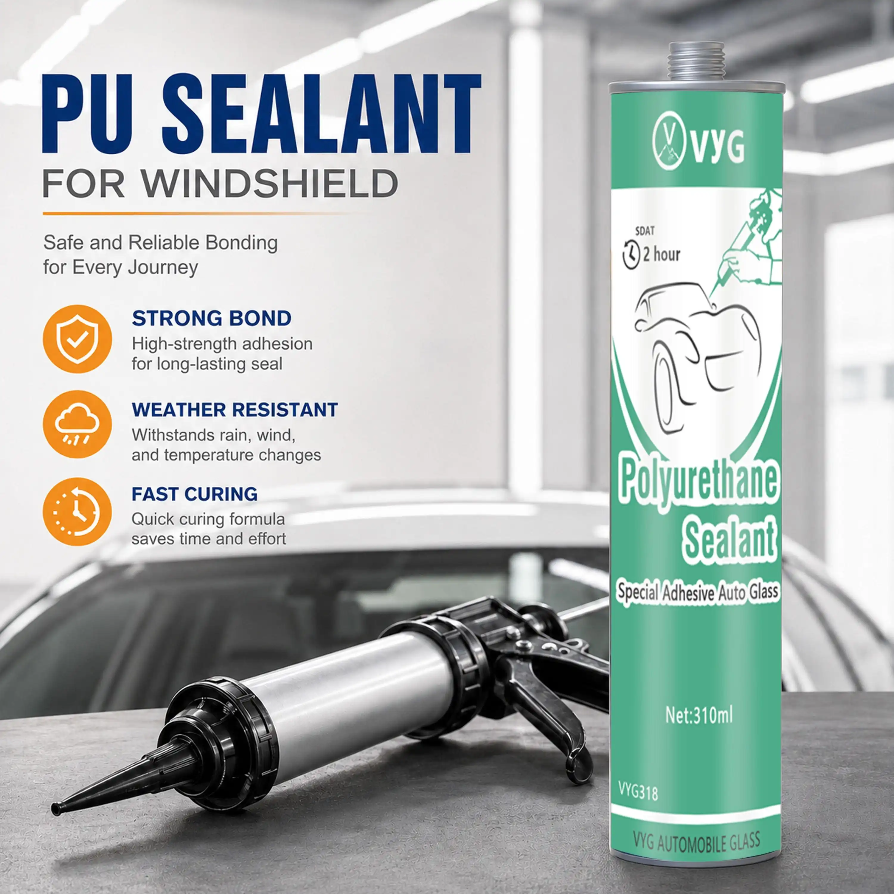 PU auto glass sealant high strength
