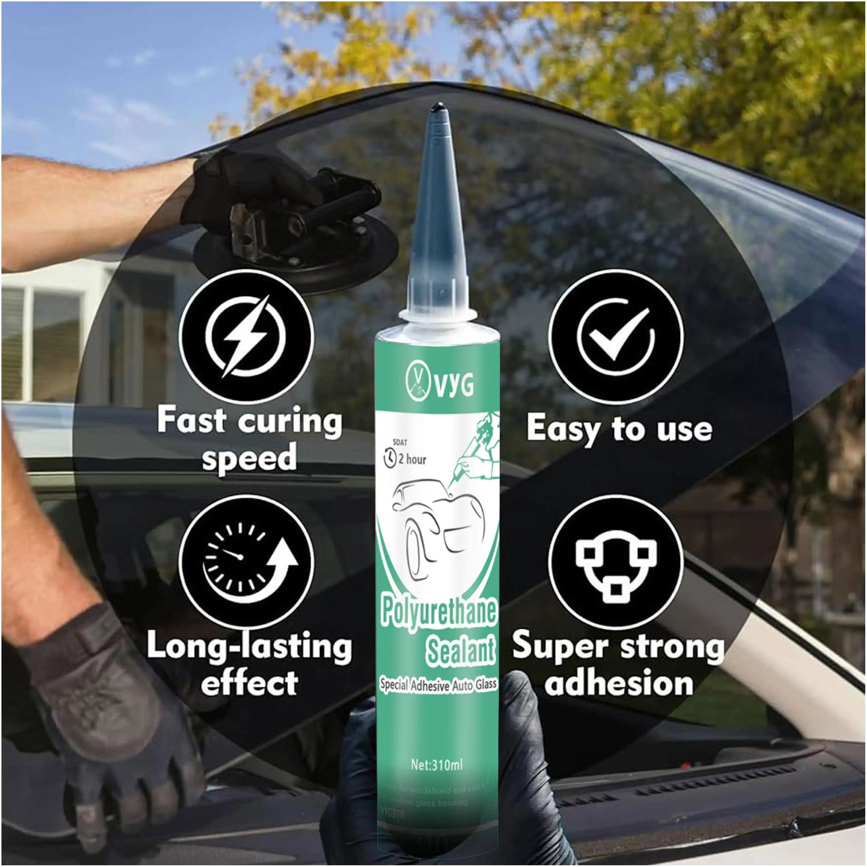PU auto glass sealant high strength
