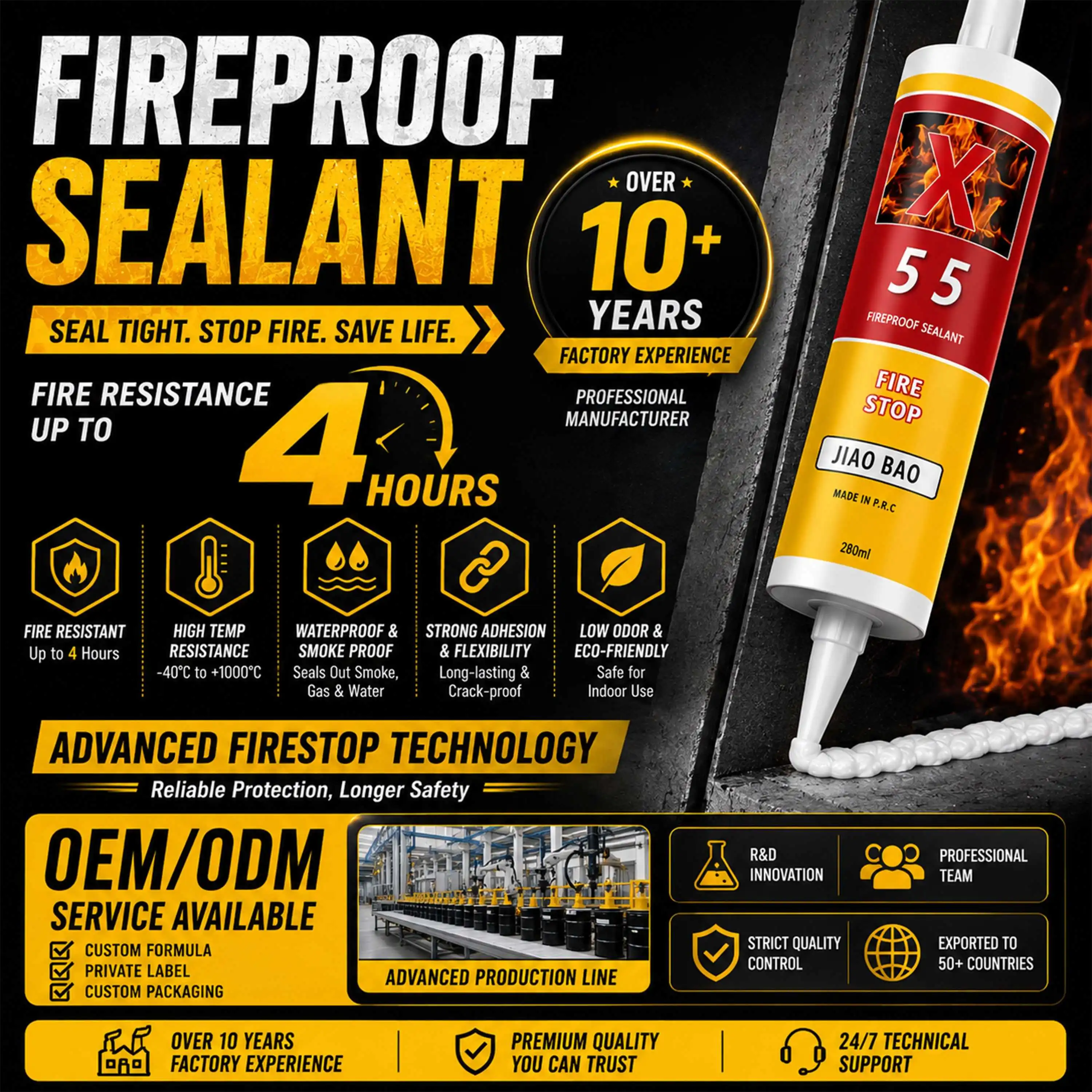 Firestop Silicone Sealant