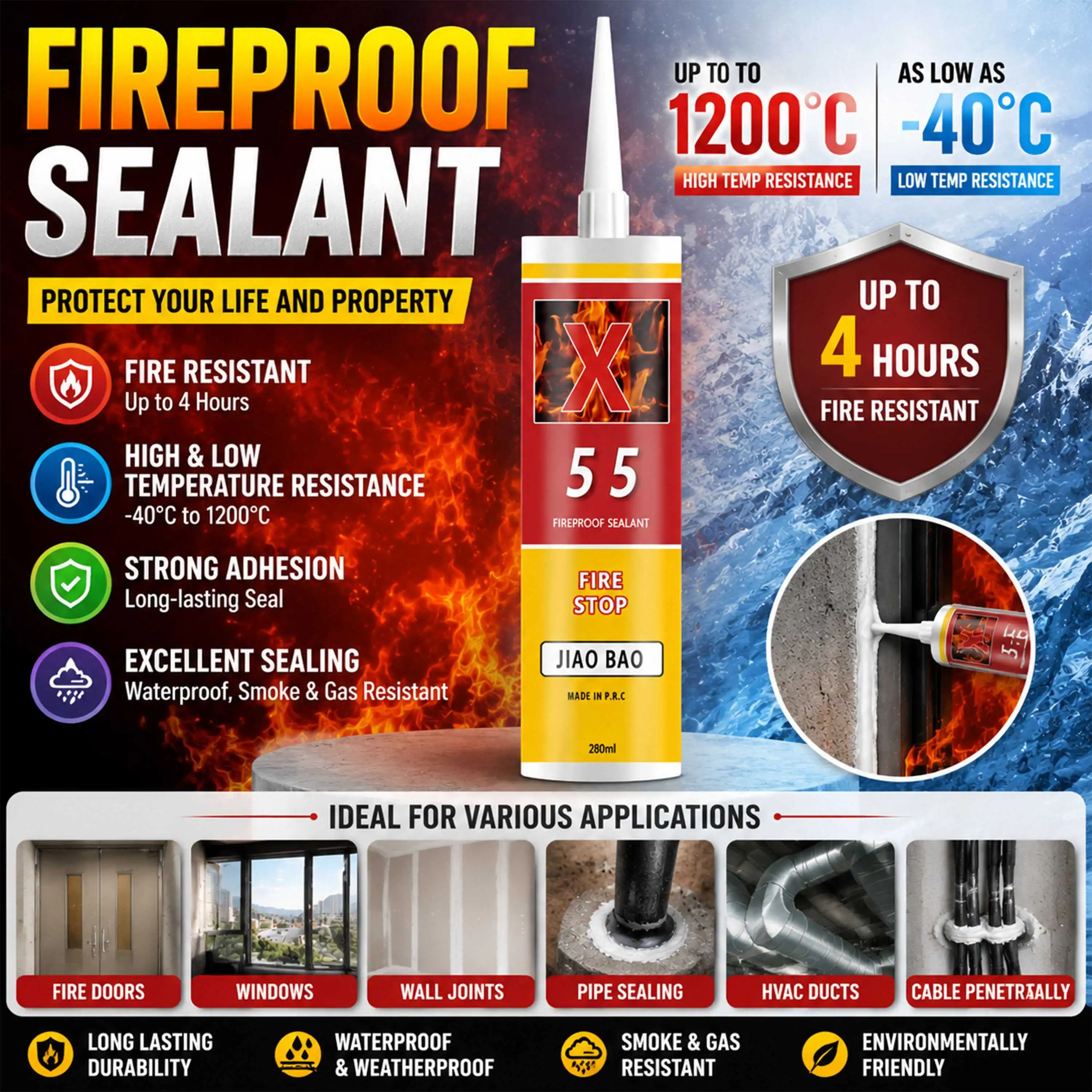 Fireproof Building Silicone Sealant