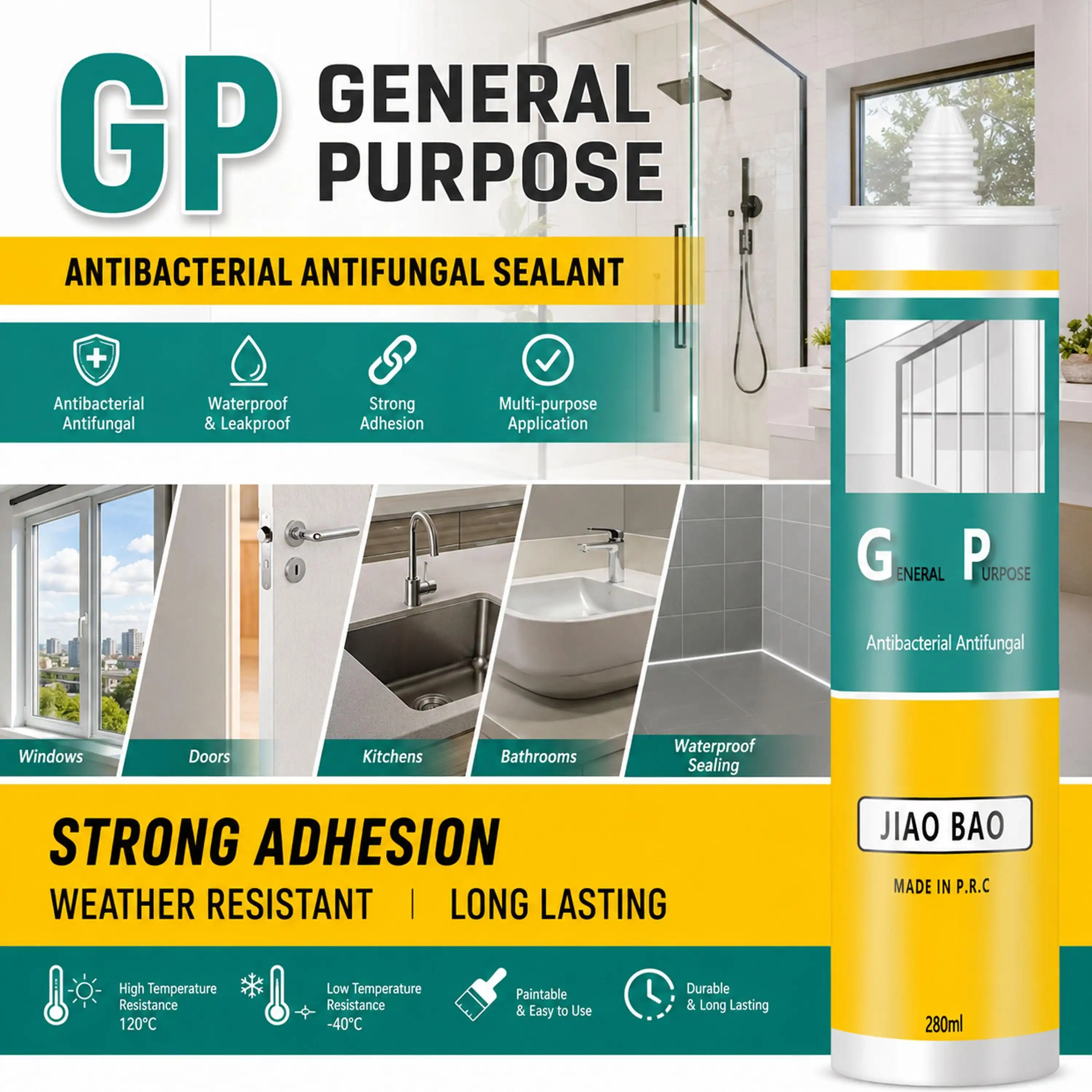 GP Acetic Silicone Sealant for Construction