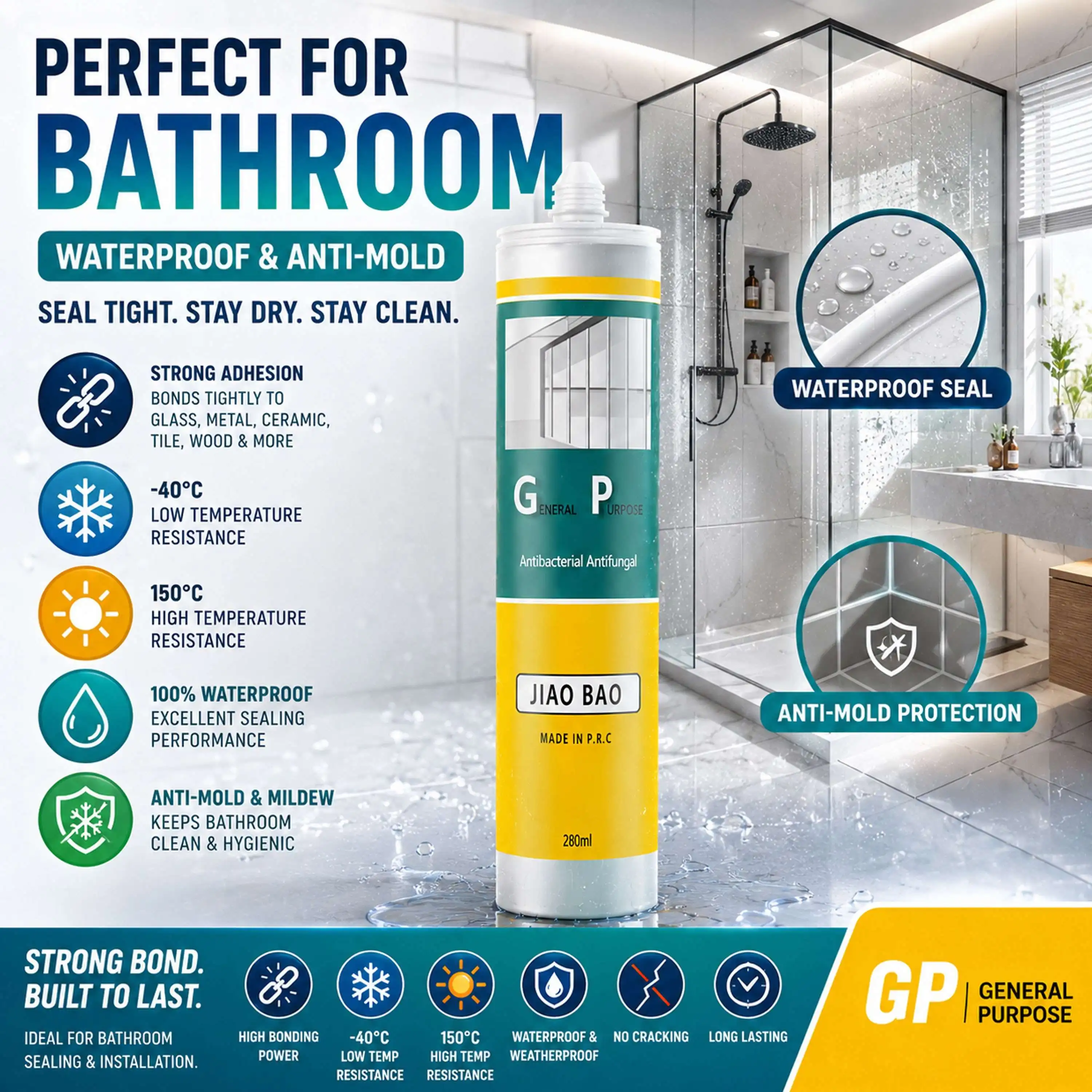 GP Multi-Purpose Silicone Sealant